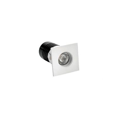 Spot De Embutir Nordecor Auko Mini Quadrado Led Alto Irc 90 1w Bivolt Branco 3000k Luz Amarela 6530