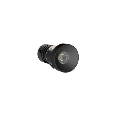 Spot De Embutir Nordecor Auko Lai Mini Redondo Led Alto Irc 90 1w Bivolt Preto 3000k Luz Amarela 6537