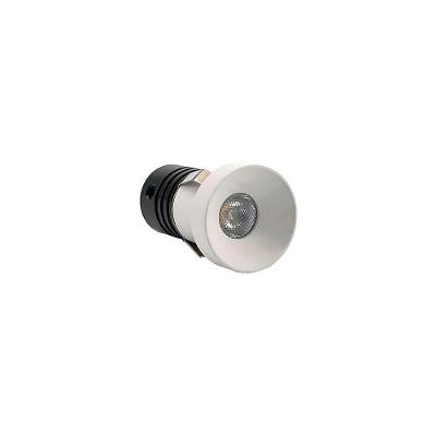 Spot De Embutir Nordecor Auko Lai Mini Redondo Led Alto Irc 90 1w Bivolt Branco 3000k Luz Amarela 6536