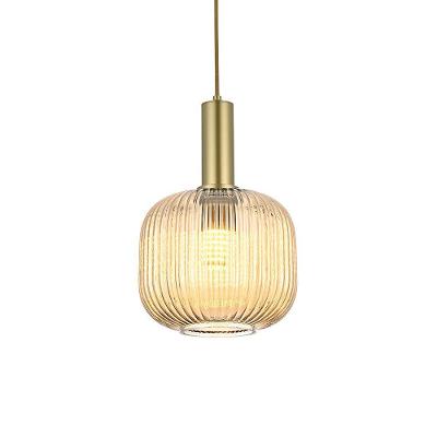 Lustre Pendente Nordecor Canne Oni 2915 Ouro Champagne E27 Bivolt