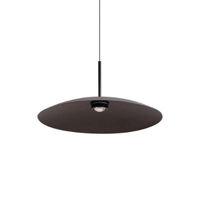 Lustre Pendente Nordecor Kale Ger 2862 45cm Preto Led Bivolt
