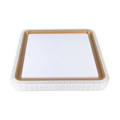 Plafon Nordecor Kenle 2668 Quadrado Led Bivolt Dourado Fosco Dourado Fosco 2668