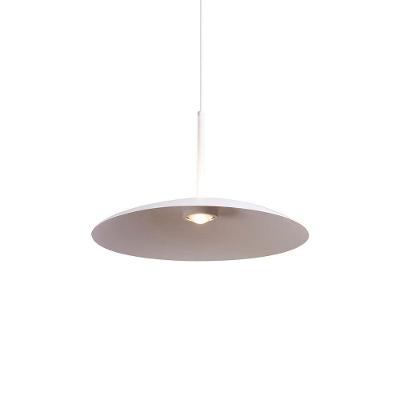 Lustre Pendente Nordecor Kale Ger 2859 38cm Branco Led Bivolt