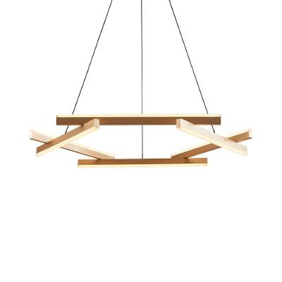 Lustre Pendente Nordecor Wida 2788 Preto - Ouro Champagne Led Bivolt Preto - Ouro Champagne 2788
