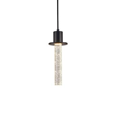 Lustre Pendente Nordecor Kalu 2767 Preto Led Bivolt Preto 2767