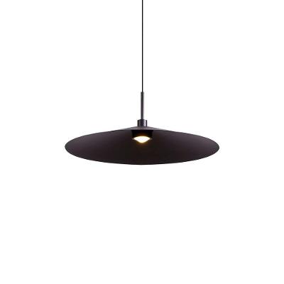 Lustre Pendente Nordecor Kale Dre 2864 38cm Preto Led Bivolt