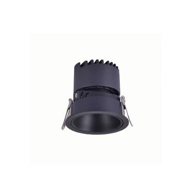 Spot De Embutir Nordecor Zagle Redondo Led Alto Irc 97 10w Bivolt Preto 2700k Luz Amarela