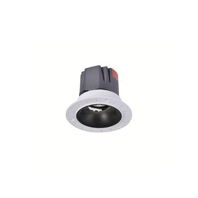 Spot De Embutir Nordecor Zagle No-frame Redondo Led Alto Irc 97 5w Bivolt Preto 2700k Luz Amarela
