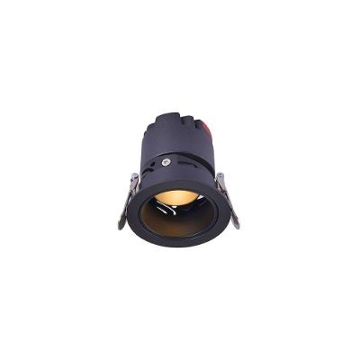 Spot De Embutir Nordecor Zagle Redondo Led Alto Irc 97 5w Bivolt Preto 2700k Luz Amarela