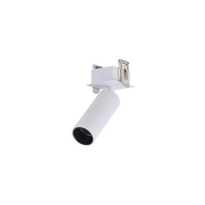 Spot Direcionável De Embutir Nordecor Kona Canopla Quadrada Led Alto Irc 97 3w Bivolt Branco 2700k Luz Amarela
