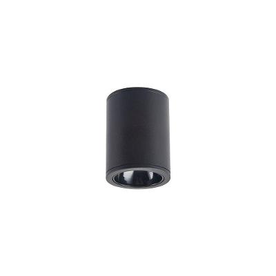 Spot De Sobrepor Nordecor Klor Mini Redondo Led 3w Bivolt Preto 3000k Luz Amarela 6590