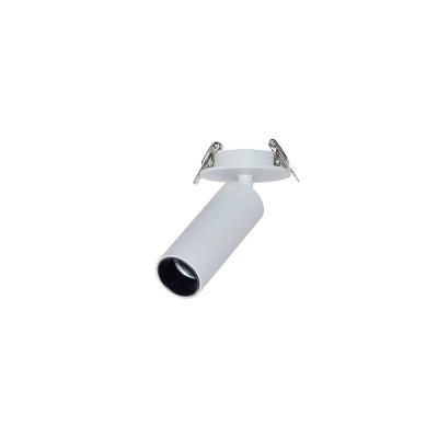 Spot Direcionável De Embutir Nordecor Kona Canopla Redonda Led Alto Irc 97 3w Bivolt Branco 2700k Luz Amarela