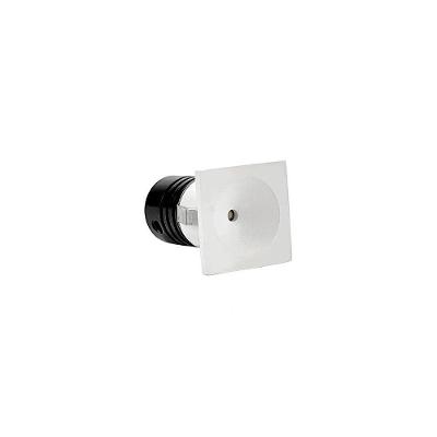 Spot De Embutir Nordecor Auko Ono Mini Quadrado Led Alto Irc 90 1w Bivolt Branco 3000k Luz Amarela 6534