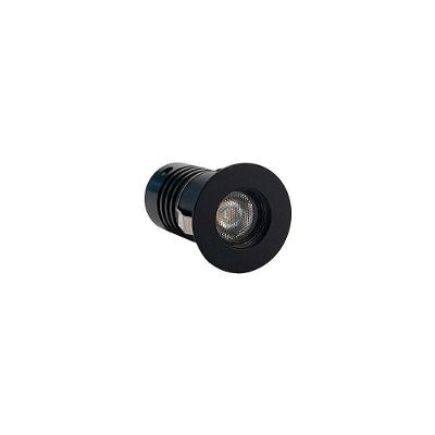 Spot De Embutir Nordecor Auko Mini Redondo Led Alto Irc 90 1w Bivolt Preto 3000k Luz Amarela 6529