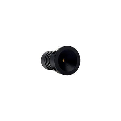 Spot De Embutir Nordecor Auko Ono Mini Redondo Led Alto Irc 90 1w Bivolt Preto 3000k Luz Amarela 6533