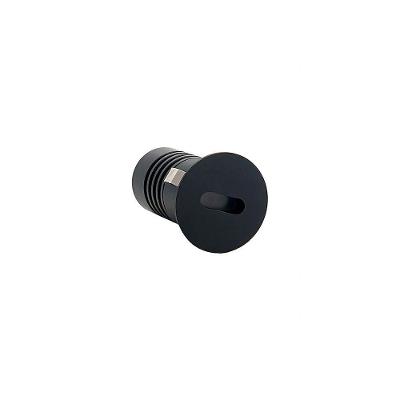 Spot De Embutir Nordecor Domy Ini Mini Redondo Led Alto Irc 90 1w Bivolt Preto 3000k Luz Amarela 6521