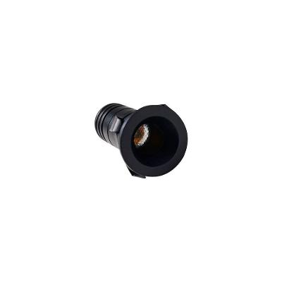 Spot De Embutir Nordecor Noa Mini Redondo Led Alto Irc 90 1w Bivolt Preto 2700k Luz Amarela 6499
