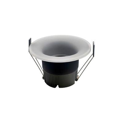 Spot De Embutir Nordecor Eton Mini Redondo Led Alto Irc 90 7w Bivolt Preto 3000k Luz Amarela 6549