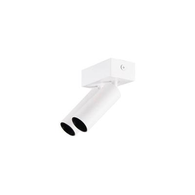 Spot Direcionável De Sobrepor Nordecor Kona Duplo Led Alto Irc 97 Bivolt Branco 2700k Luz Amarela 6585