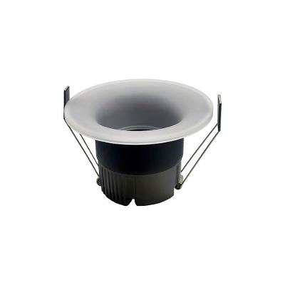 Spot De Embutir Nordecor Eton Mini Redondo Led Alto Irc 90 12w Bivolt Preto 3000k Luz Amarela 6551
