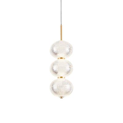 Lustre Pendente Nordecor Luse 2795 Ouro Champagne Led Bivolt Ouro Champagne 2795
