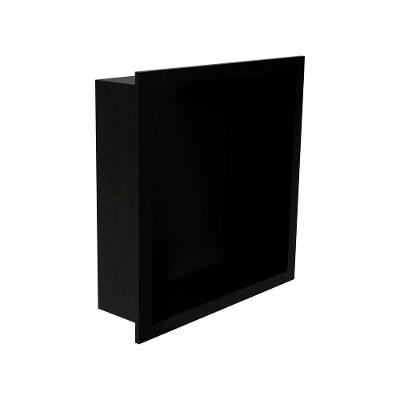 Nicho De Embutir Para Banheiro Linear Elleve 9564 30x30 Black Matte