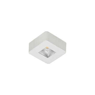Spot De Sobrepor Nordecor Asis Quadrado Led 5w Bivolt Branco 3000k Luz Amarela