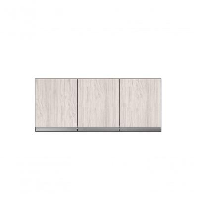 Armário Aéreo P- Cozinha Andreia 120cm C- 3 Portas Cast-avelã - Ajl Móveis