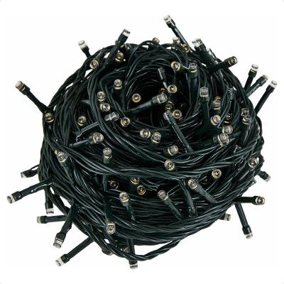 5 Cordão Luminoso Led Pisca Pisca 8 Funções 100 Leds Taschibra 220v 3000k Luz Quente