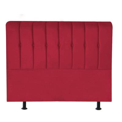 Cabeceira Estofada Kiara 140cm Casal Box Quarto Corino Vermelho - Gat Magazine
