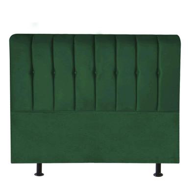 Cabeceira Estofada Kiara 195cm King Size Box Quarto Suede Verde - Gat Magazine