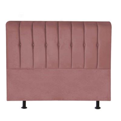Cabeceira Estofada Kiara 195cm King Size Box Quarto Suede Rose Gold - Gat Magazine