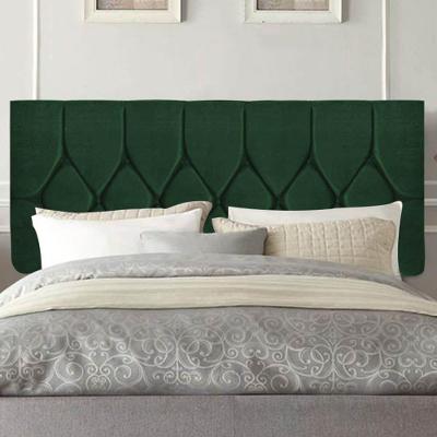 Painel Estofada Istambul Botão Capitonê 195cm King Size Para Cama Box Quarto Suede Verde - Gat Magazine