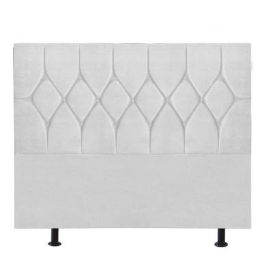 Cabeceira Estofada Istambul Capitonê 140cm Casal Box Quarto Suede Branco - Gat Magazine