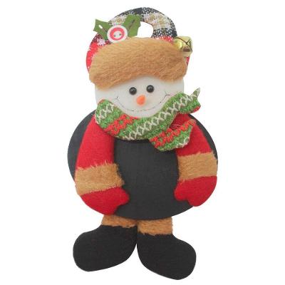 Kit 6 Enfeite Pendente Natal Com Lousa Boneco De Neve 18cm
