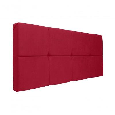 Painel Cabeceira Casal 1,40cm Vermelho.