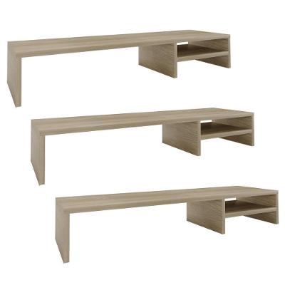 Kit 03 Suportes Para Monitor Stand Home Office Lap 90 Cm L03 Amadeirado - Lyam