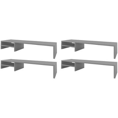 Kit 04 Suportes Para Monitor Stand Home Office Lap 90 Cm L03 Cinza - Lyam