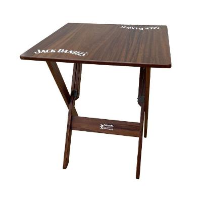 Mesa Dobrável 70x70 Madeira Personalizada Jack Imbuia - Cor: Marrom