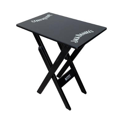 Mesa Aparador Dobrável Madeira 68x43 Personalizada Jack Preta - Cor: Preto