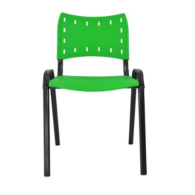 Cadeira Iso para Escola Escritório Comércio Verde Base Preta
