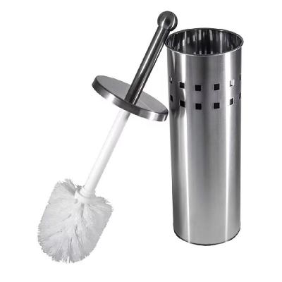 Escova Sanitaria Em Inox Vassourinha Para Banheiro Luxo Com Suporte Aco Limpador De Vaso