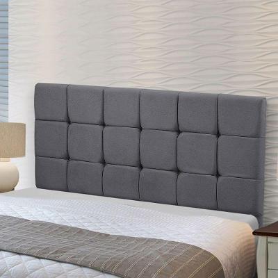 Cabeceira Cama Box Queen 1,60 Julia Sued Chumbo Star Confort Chumbo