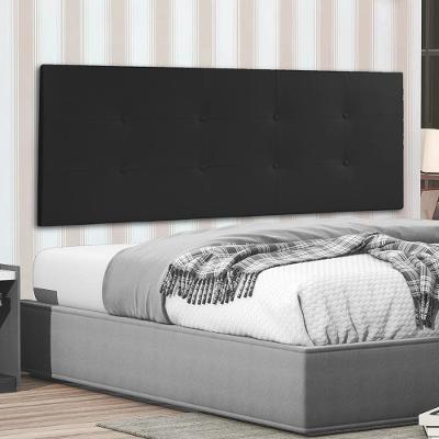 Cabeceira Painel Casal 1,40m Berlim Material Sintético Preto Sky Mobile