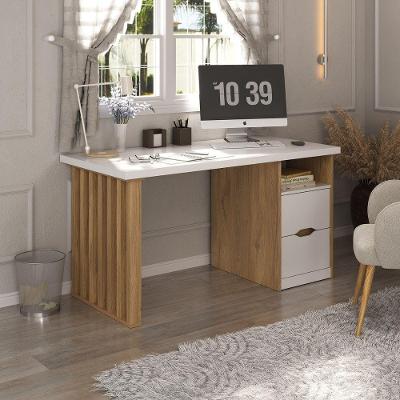 Escrivaninha Home Office 2 Gavetas Florence Branco-olmo