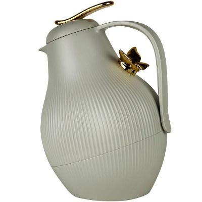 Garrafa Térmica De Mesa Daphne Cinza Leite Café Chimarrão 1l