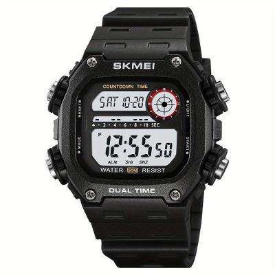 Relógio Skmei Esportivo à Prova D'água 50m Display Luminoso Cinza