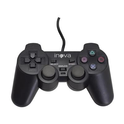 Controle Playstation PS2 Preto Inova