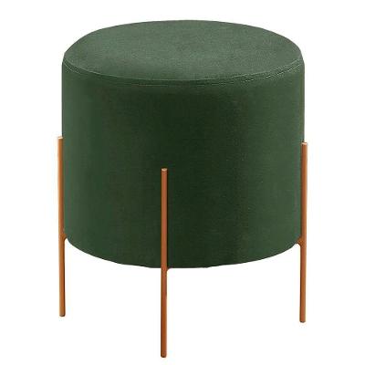 Conjunto 2 Puffs Luxo Odim Castellar Móbile Verde