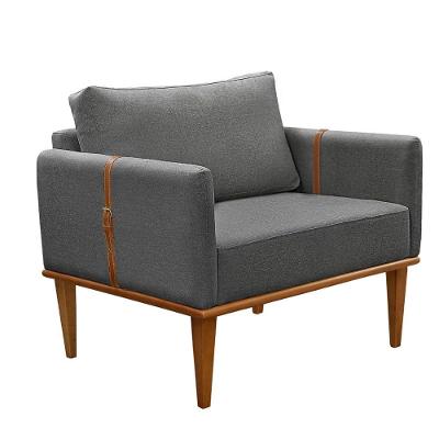 Conjunto 2 Poltronas Milla Castellar Móbile Cinza